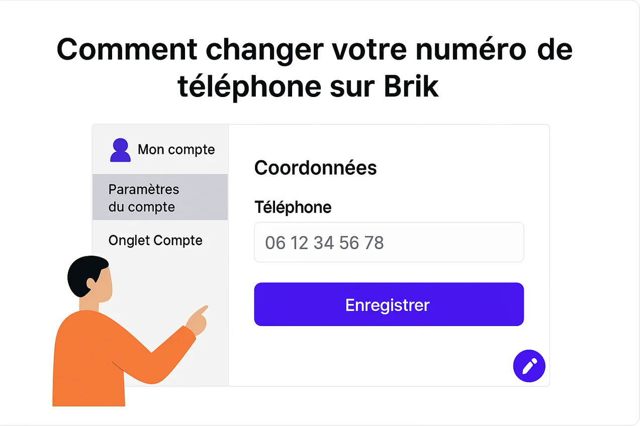 📞 Comment changer votre numéro de téléphone sur Brik
